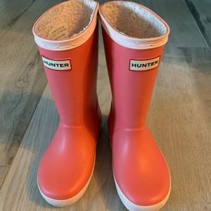 Lightly worn toddler Hunter rain boots